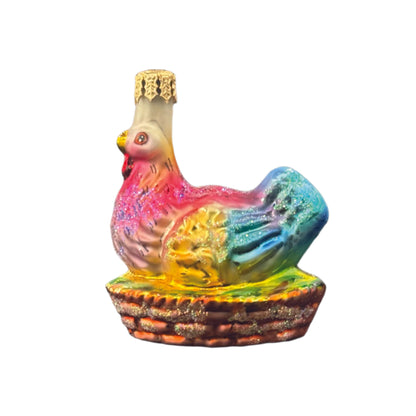 Christopher Radko, Easter Chicken, Barnyard Beau Gem