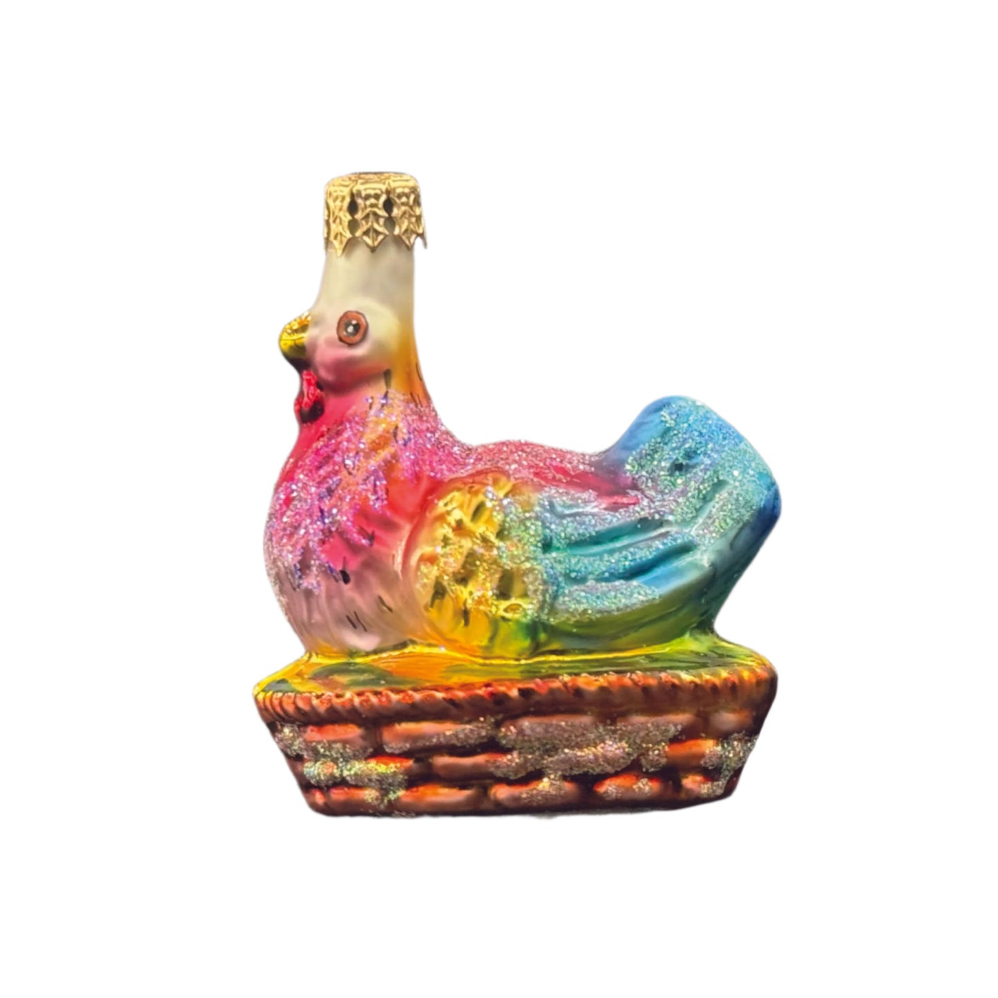 Christopher Radko, Easter Chicken, Barnyard Beau Gem