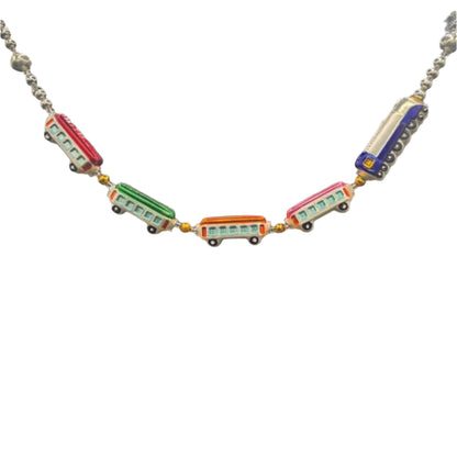 Christopher Radko, Christmas Express Train Garland (Silver) (DAMAGED) (1994)