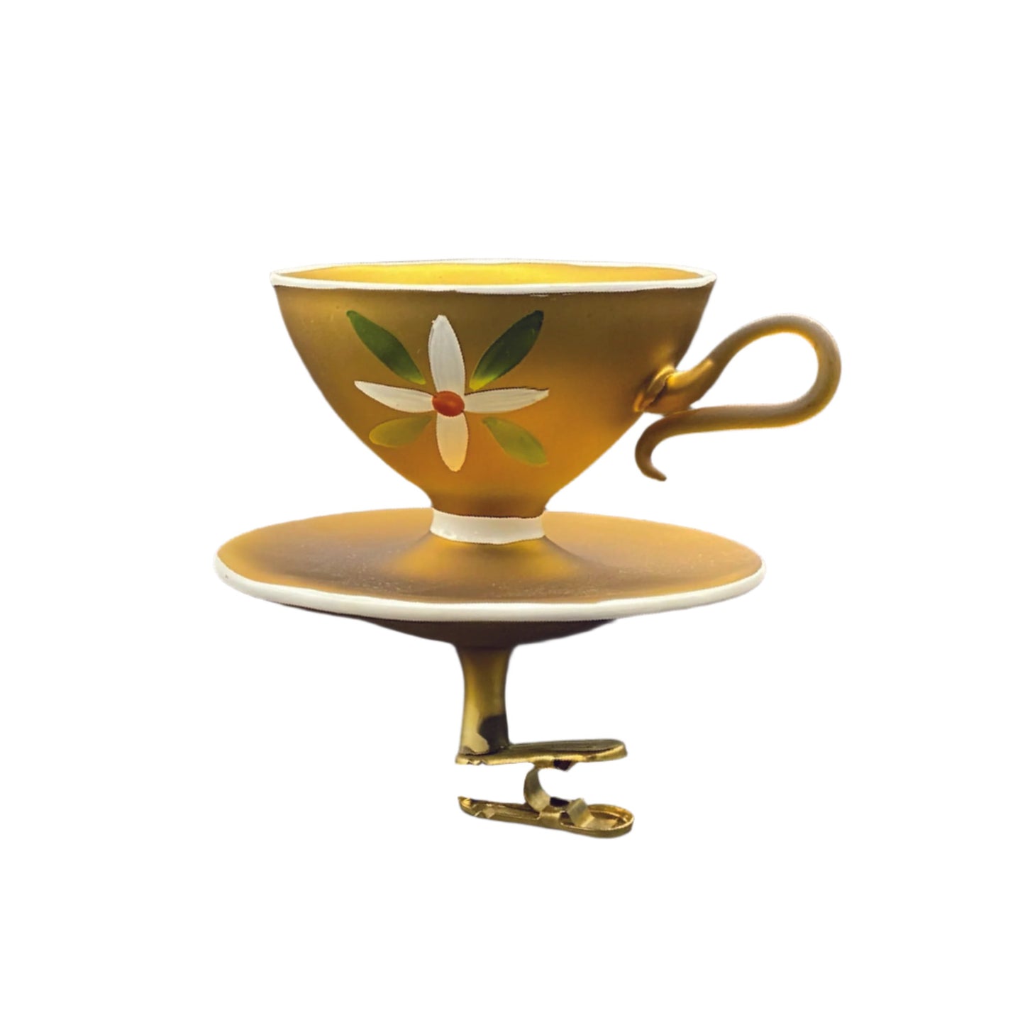 Christopher Radko, Sips and Saucers, Gold (2001)