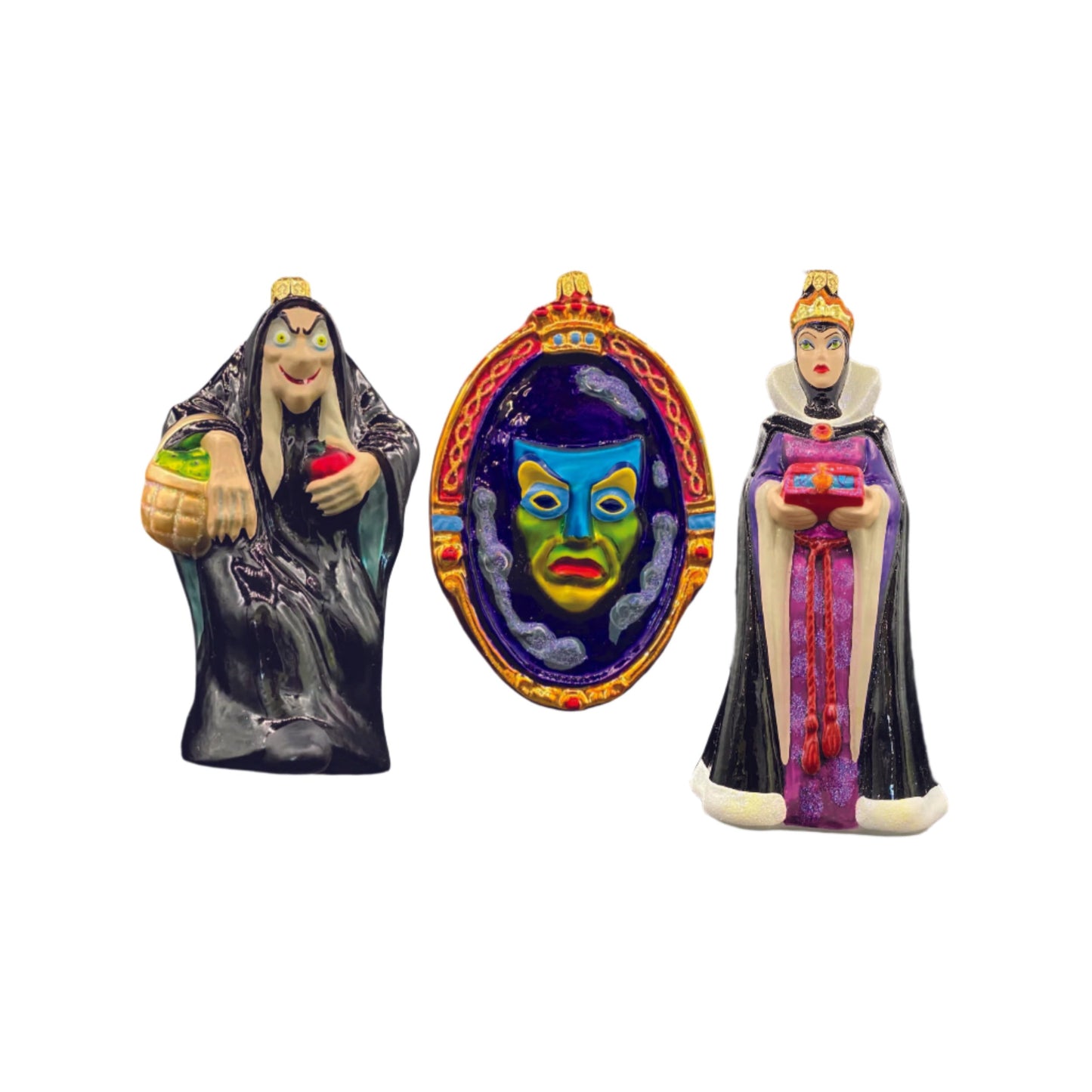 Christopher Radko, Mirror Mirror, Wicked Queen, Old Hag (Set of 3) (1998)