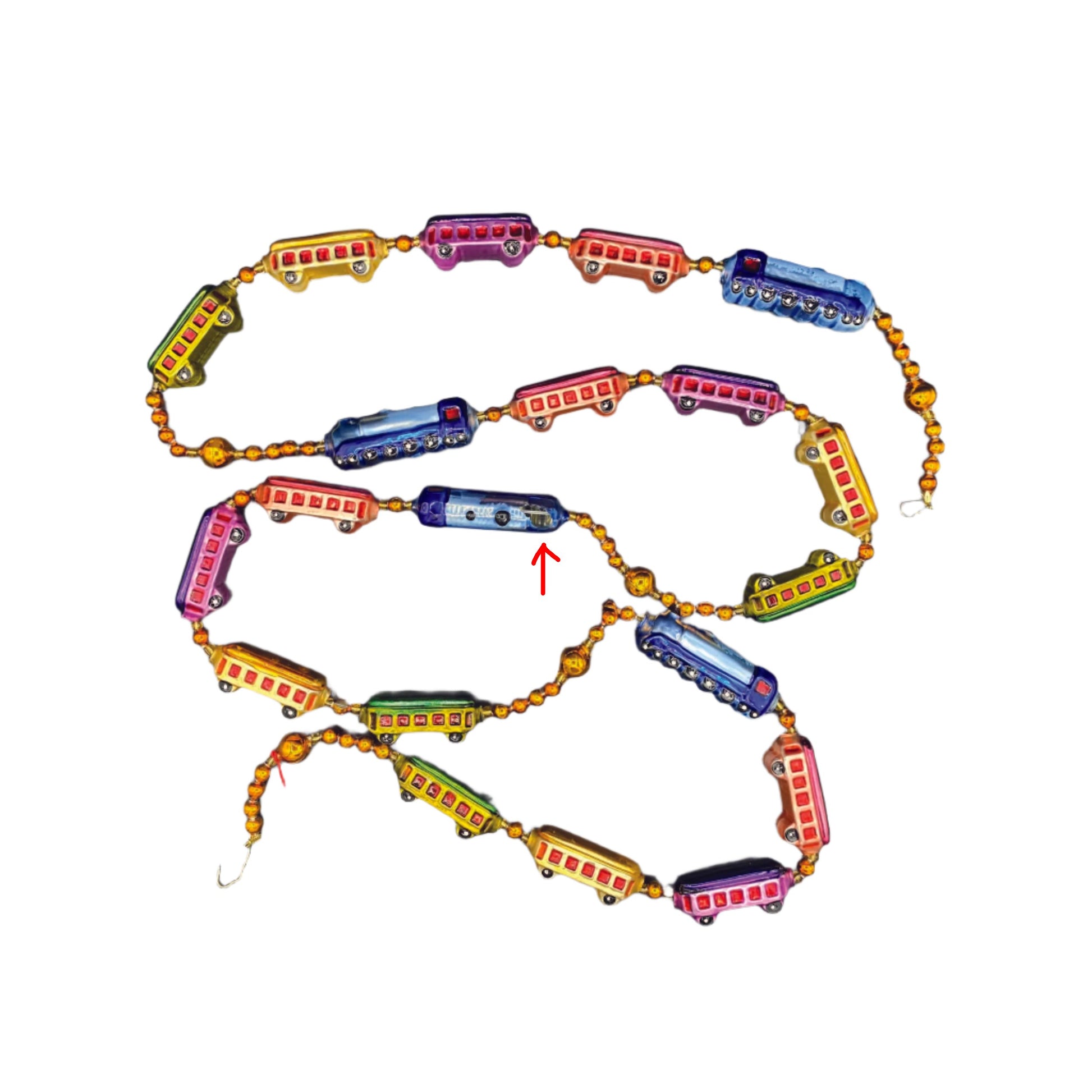 Christopher Radko, Christmas Express Train Garland (Gold) (DAMAGED) (1994)