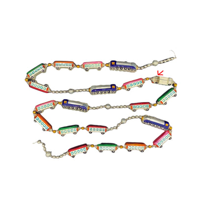 Christopher Radko, Christmas Express Train Garland (Silver) (DAMAGED) (1994)